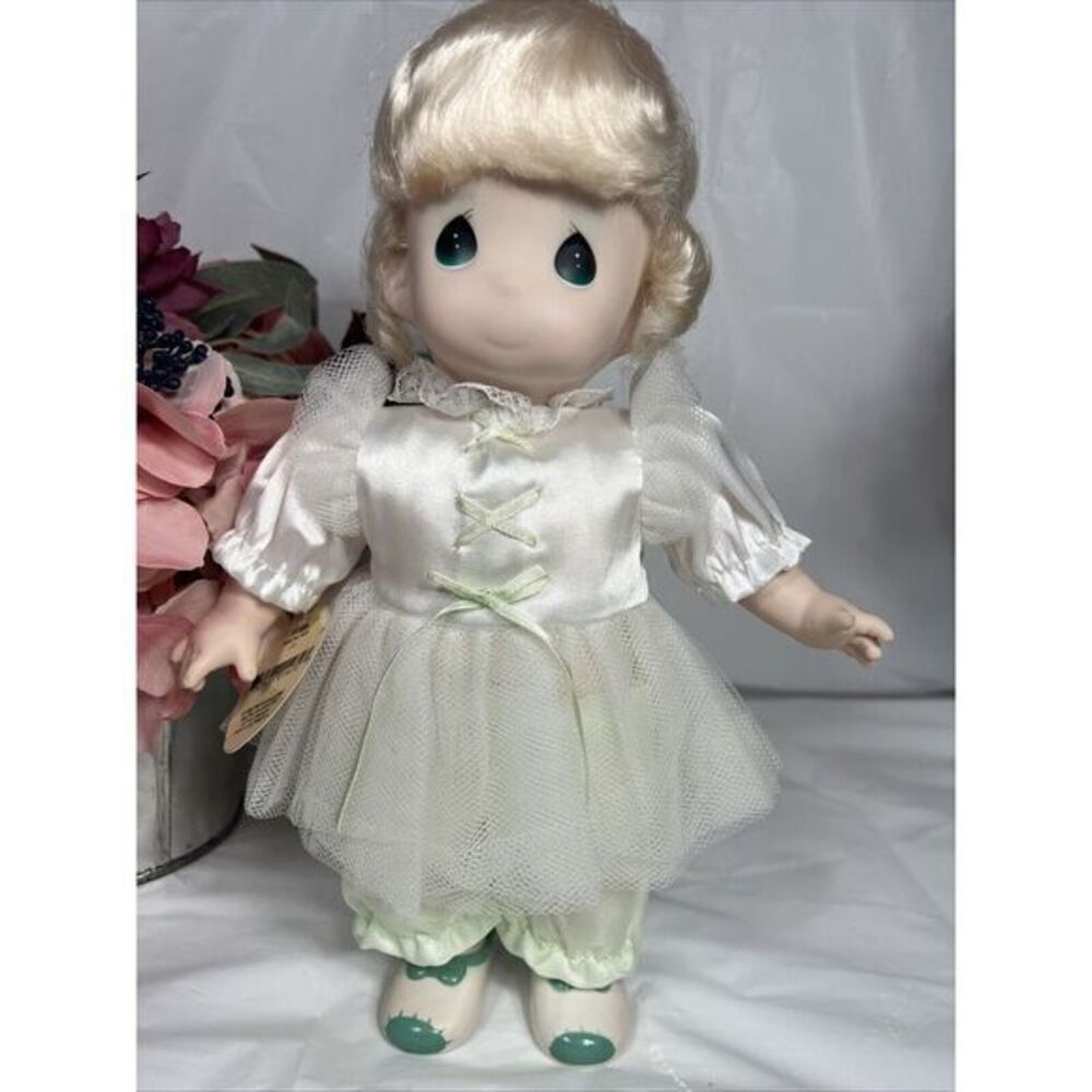 Vintage 1994‎ Precious Moments Blonde 'Tonya' Cloth Girl Doll 12" New With Tags